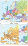 Europa. Mapa podział poltyczny / Rozmieszczenie ludności