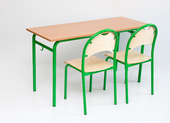 Przykładowe zestawienie z krzesełkami szkolnymi Nysa OKI