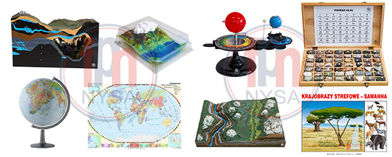 Pomoce dydaktyczne - pracownia geograficzna