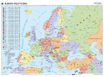 Mapa polityczna Europy - mapa ścienna 160 x 120 cm
