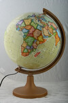 Globus średnica 320 mm - polityczny - stopka plastikowa