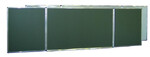 Tablica składana TRYPTYK zielona  340x102cm (kratka, linia, pięciolinia)