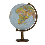 Globus średnica 420 mm - polityczny - stopka plastikowa