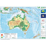 Dwustronna mapa ścienna Australii – fizyczna/polityczna 1:6 200 000