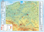 Mapa fizyczna Polski z elementami ekologii 200x150cm