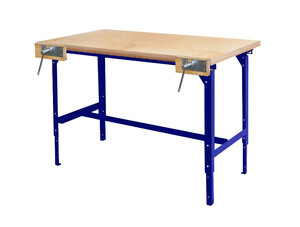 Stół warsztatowy Nysa regulowany stolarsko-montażowy 2-os. 1450x620xH /składany/ laboratoria przyszłości