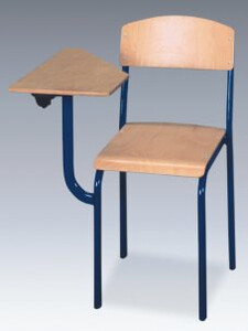 Krzesła szkolne z pulpitem