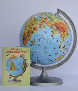 Globus zoologiczny średnica 220 mm - z opisem